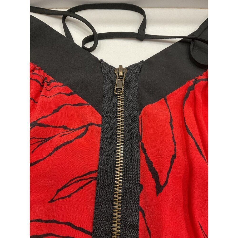 Silence and Noise Urban Outfitters 100% Silk Cami Zipper Top Size L - Picture 6 of 6
